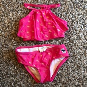 Abercrombie kids toddler 3T 4T bikini pink